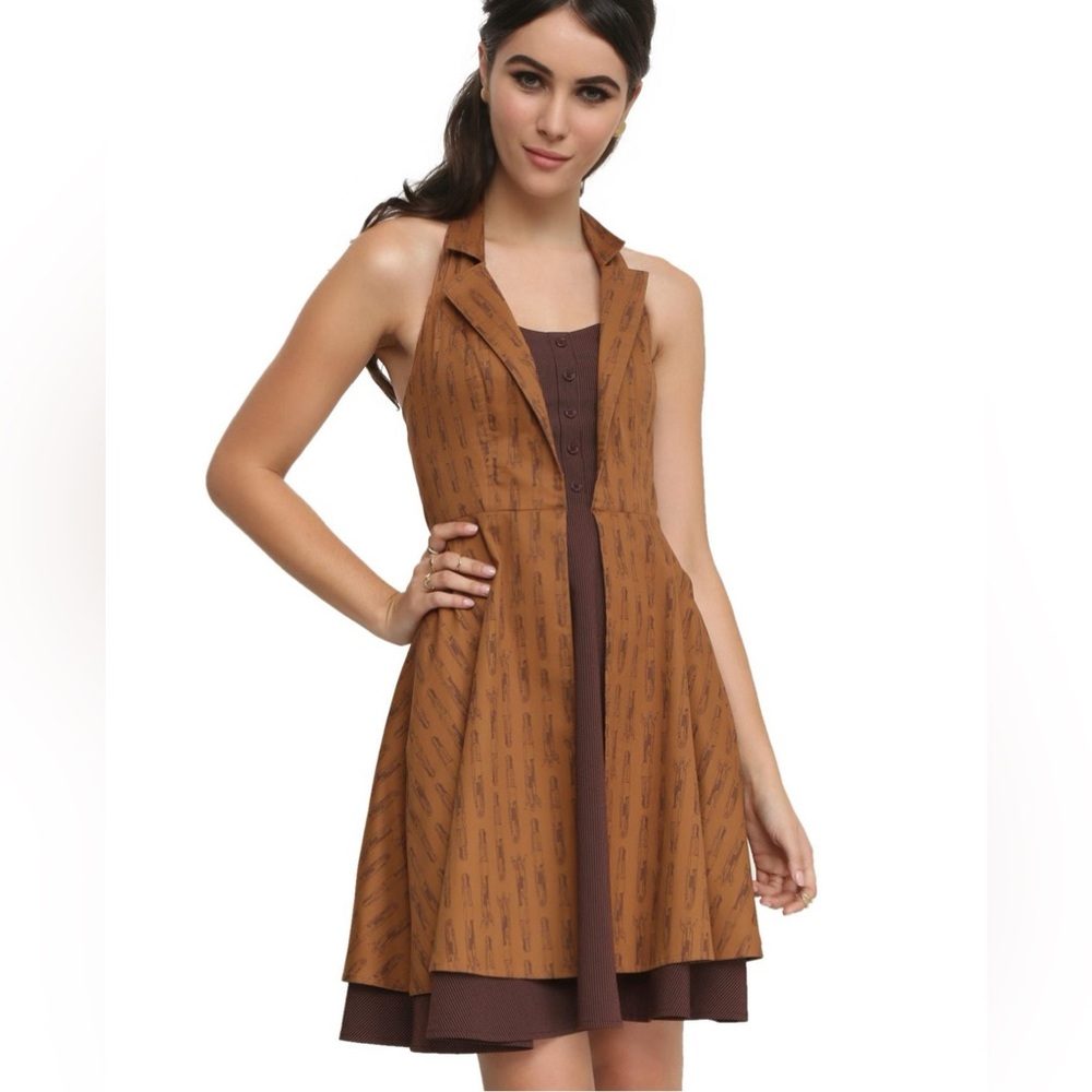 Hot Topic Exclusive Collection Doctor Who Regeneration Halter Dress Sz MD